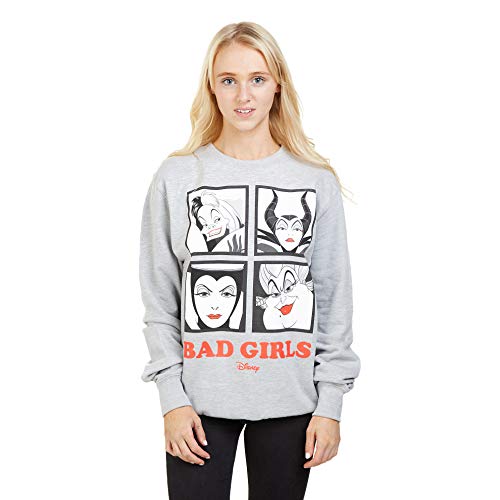 Disney Bad Girls Sweatshirt Sudadera, Gris (Sport Grey SPO), S para Mujer