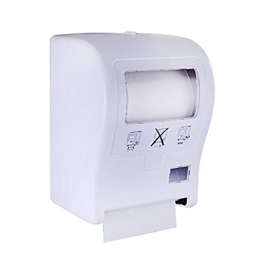 Dispensador automático de toallas de papel XJBHRB, diseño de elevación, dispensador de toallas de mano, sin contacto, color blanco