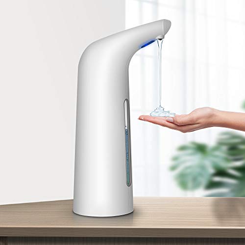 Dispensador de jabón automático, 400ML Dispensador de Jabón sin contacto, Dispensador de Jabón espuma eléctrico, Dispensador de Jabón sensor de movimiento inteligente para Baño,Cocina,Oficina,Hotel