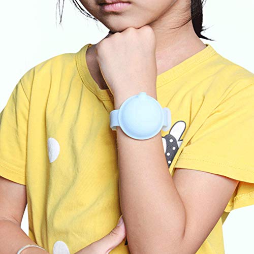 Dispensador de pulsera portátil de 10 ml de capacidad, dispensador de mano de pulsera portátil, botella exprimible de silicona suave, dispensador de líquido de viaje para actividades al aire libre