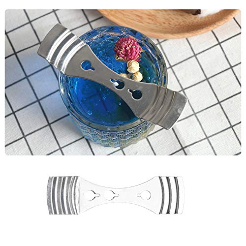 Dispositivo de Centrado de Mecha de Metal Eco-Fused - Paquete de 12 - Hacer Velas DIY - Plateados - Metal Resistente - 3.7 Pulgadas de Longitud - Regalo para Amantes de las Velas