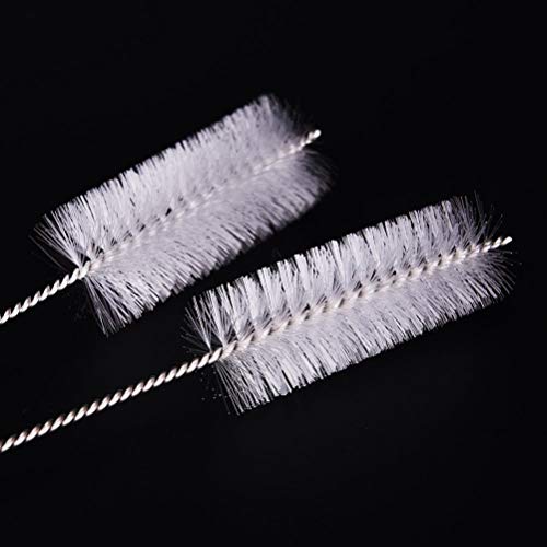 DIVISTAR 10Pcs Cepillo de Limpieza de Metal para Weed Pipe Clean Glass Hookah Brush Smoking Biberón para bebés