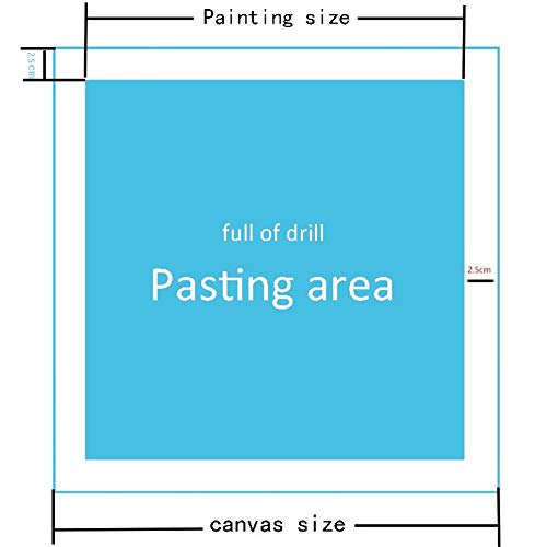 DIY 5D Pintura de diamantes completo taladro Kits Mariquita Diamond Painting adultos bordado Rhinestone Cristal punto de cruz para el hogar Decoración Pared Artesanía Round drill,50x60cm