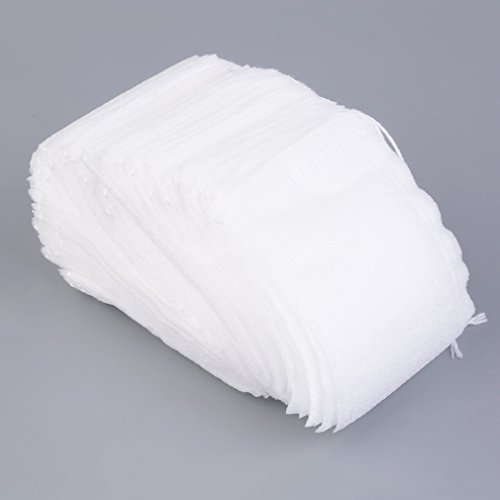 DJYJD 100pcs / Lot bolsitas de 5 x 7CM Bolsas vacías perfumado té con Cuerdas Heal Junta del Filtro de Papel