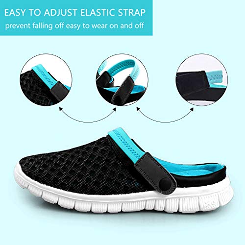 DoGeek Zuecos Verano Antideslizante Zapatillas de Jardin Ventilación de Malla Ligeros Sandalias Playa Ahueca hacia Sandalias