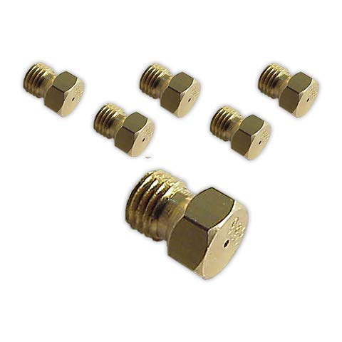 DOJA Industrial | Inyectores Cocina M-6 [kit 6] | Gas Butano Gas butano(0,60,0,65,0,72(2),0,80(2) mm)