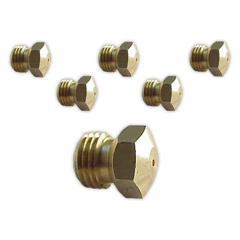 DOJA Industrial | Inyectores Cocina M-9 [kit 6] | Gas Butano Gas butano(0,60,0,65,0,75(2),0,80(2) mm)