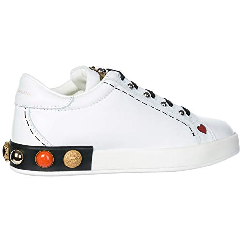 Dolce&Gabbana Zapatos Zapatillas de Deporte niña en Piel Blanco EU 32 D10656AH00689697