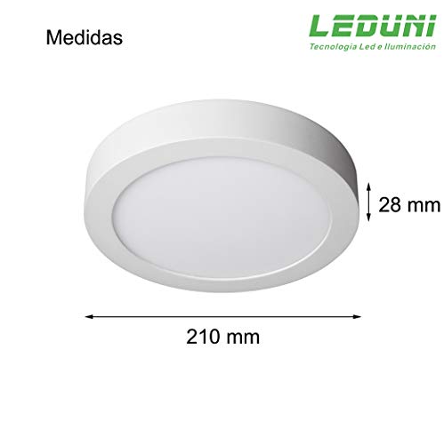 DOWNLIGHT PANEL SUPERFICIE LED CIRCULAR 20W plafon Redondo Para Techo y Pared Mejor Precio LUZ BLANCA FRIA