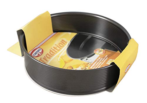 Dr. Oetker Molde Desmontable 1 Fondo 24Cm. Antiadherente, Metal, Negro, 24 cm