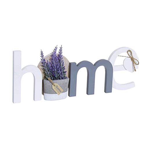 Dream Hogar Letras decoración Cartel Colgador Pared Home Lavanda Madera 31x11,5x3 cm