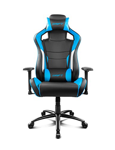 Drift DR400BL - Silla Gaming Profesional, (Polipiel Alta Calidad, Ergonómica), Color Negro/Azul