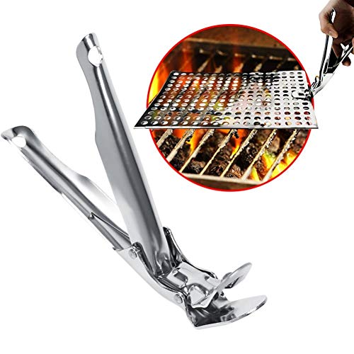 DUO ER Clip de Acero Inoxidable de Cocina Anti-Quemaduras Aislamiento Cuenco Pan Clip portátil Duradero Caliente Tabla de Cortar Barbacoa acortar Las Herramientas de Cocina