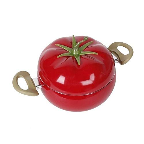 DYXYH Olla de Sopa con Forma de Tomate Creativa Olla Antiadherente de Aluminio Herramienta de Cocina Utensilios de Cocina