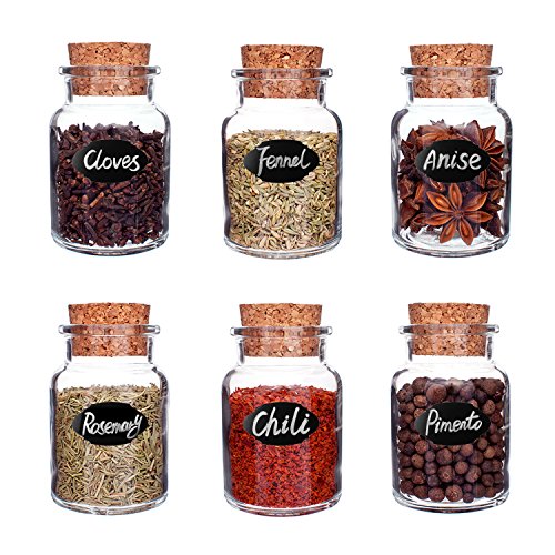 Eachgoo 80pcs Pizarra Pizarra engomadas del arte de la cocina Etiquetas etiquetas de papel Contacto