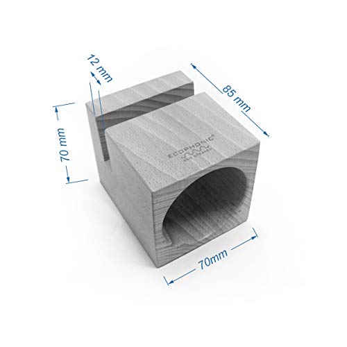Ecophonic® UNO Haya. Altavoz inalámbrico ecológico de Madera FSC Amplificador acústico Natural. Caja de resonancia Compatible con la mayoría de los Smartphones. Fabricado en España