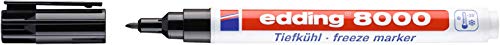 edding 8000 - Marcador para congelados, color negro