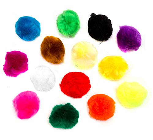 edukit Pompones Grandes, 70 por Paquete, 5 cm, CREA Divertidos Personajes y Decoraciones