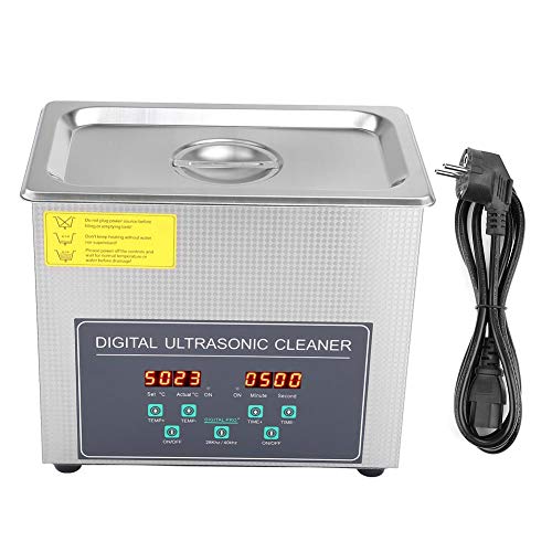 Ejoyous Limpiador ultrasónico 3L Limpiador ultrasónico con Calentador Temporizador Digital Limpiador ultrasónico para anteojos Joyería Dentaduras Monedas, etc.