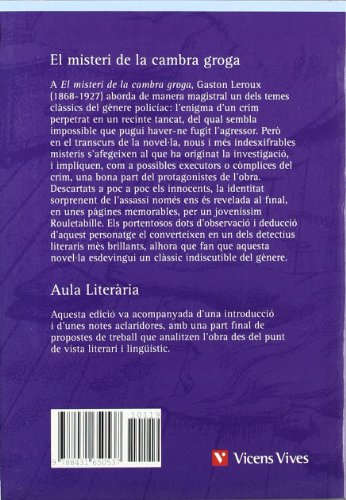 El Misteri De La Cambra Groga. Auxiliar Bup (Aula Literària) - 9788431650537