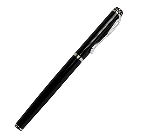 elegante pluma fuente Gullor 301 negro con el diamante de punta fina