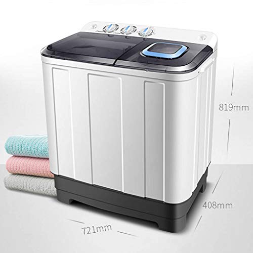 ELEXERT Lavadora Portatil,Mini Lavadora,de 8 KG / 13 KG de Capacidad Total Combinada y Secadora Bajo Consumo Silencioso Combo Compacta para Dormitorios de Camping Apartamentos,Black