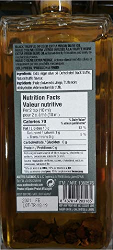 ELIZONDO - Aceite de Oliva Virgen Extra con Trufa Negra 500ml