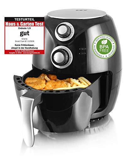Emerio AF-112828 freidora de Aire Caliente sin Aceite, 1400 W, Plástico, Negro