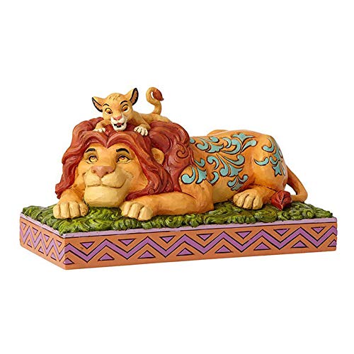Enesco Disney Traditions - El Orgullo de Un Padre-Simba & Mufasa Figurina, Resina, Multicolor, 10.00x19.50x11.00 cm