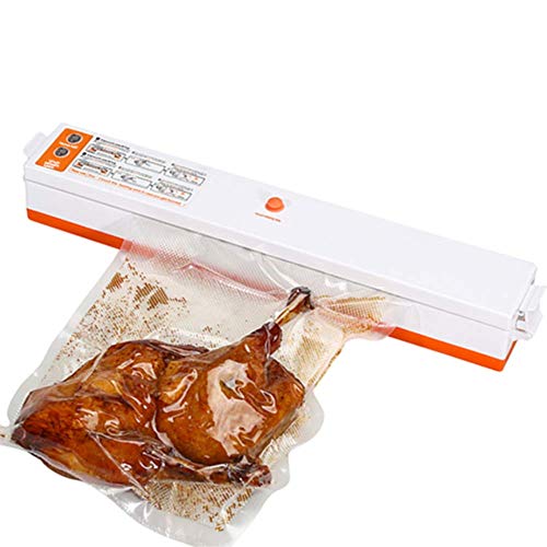 Envasadora al Vacio Domestica Máquina De Envasado De Sellador Para Cocina Casera Que Incluye 10 Piezas De Bolsas De Ahorro De Alimentos Sellado De Alimentos Al Vacío 110v / 220v 220V EU naranja