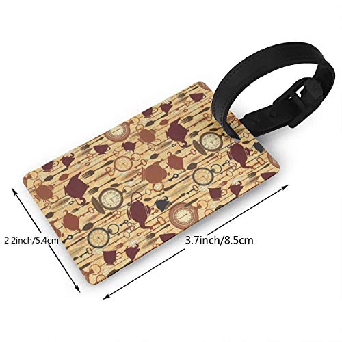 Equipaje Accesorios Accesorios de Viaje Etiquetas para Equipaje Taco Tuesday Party Leather Luggage Tags Suitcase Labels ID Tags