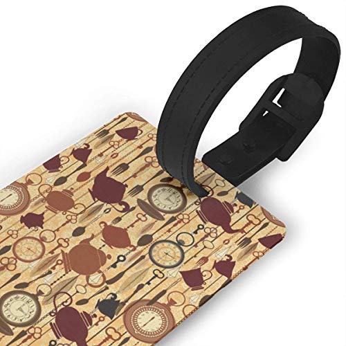 Equipaje Accesorios Accesorios de Viaje Etiquetas para Equipaje Taco Tuesday Party Leather Luggage Tags Suitcase Labels ID Tags