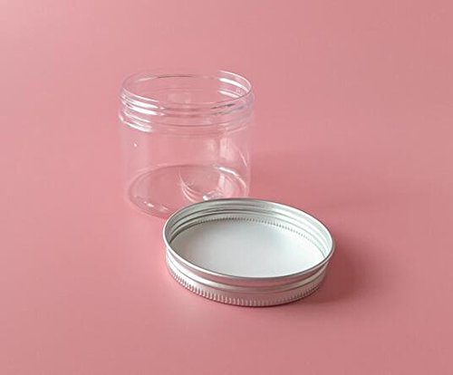 erioctry - Botes de plástico PET para cosméticos con tapas de aluminio, de 150 ml