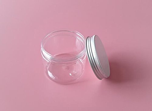 erioctry - Botes de plástico PET para cosméticos con tapas de aluminio, de 150 ml