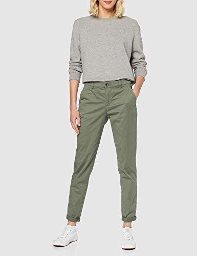 Esprit 990ee1b302 Pantalones, Verde (Khaki Green 350), 42/L30 (Talla del Fabricante: 42/30) para Mujer