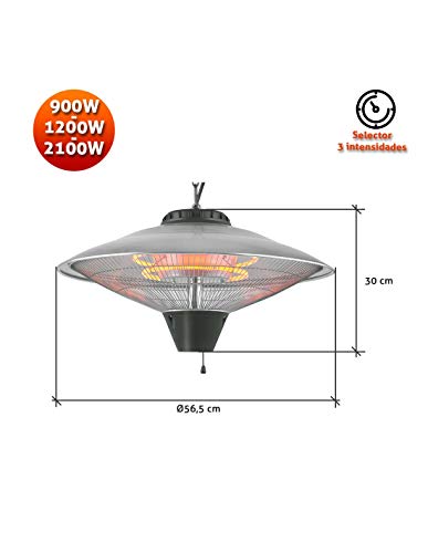 Estufa exterior para techo 2100W EDM