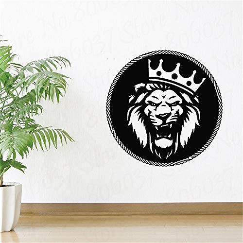 Etiqueta de la Pared del león Que adorna la Etiqueta de la Pared de la Sala de Estar con Vinilo extraíble Mural de Arte