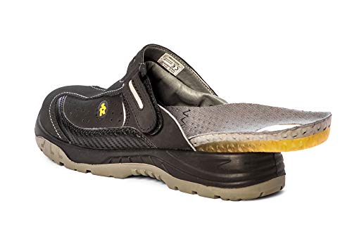 EuroRoutier Premium Carbon Zuecos de Cuero Calzado de Seguridad Mujer (37 EU)