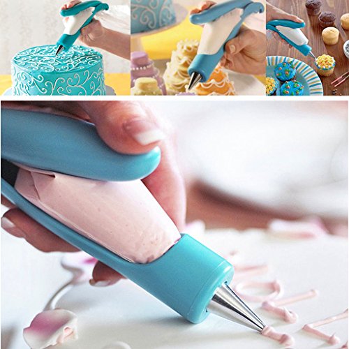 ewinever(R pastelería DIY Torta de Galletas Postre Marco de Bolsa Boquilla Conjunto de lápiz para la Torta de Crema formación de Hielo Deco extremidades de Herramienta de tuberías