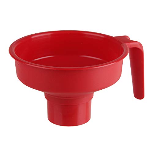 Fackelmann Food&More - Embudo conservas, polipropileno, Ø4,6-5,2x3,5cm. 1 ud - Rojo