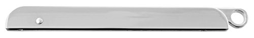 Fackelmann Gancho Plegable para Balcón o Armario, Percha Flexible para Colgar Ropa, 13 Prendas, Aluminio Plateado, 26,5x2,5cm, 1ud, INOX