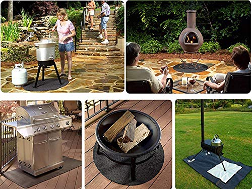 fasmov alfombrilla para parrilla de Gas o Eléctrico Grill – Parrilla de 30 "W x 4 'l- tamaño Extra grande Pad