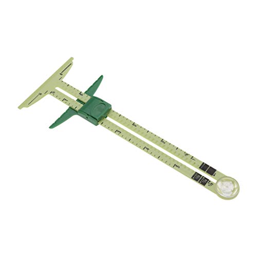 Fengyuanhong 5 en 1 de Handy Deslizante Gauge Costura Quilting Herramientas Principiante acolchar Hem plástico T Medidor de Herramienta de medición