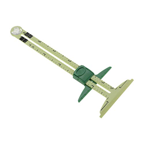 Fengyuanhong 5 en 1 de Handy Deslizante Gauge Costura Quilting Herramientas Principiante acolchar Hem plástico T Medidor de Herramienta de medición
