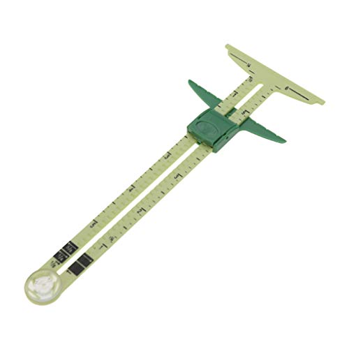 Fengyuanhong 5 en 1 de Handy Deslizante Gauge Costura Quilting Herramientas Principiante acolchar Hem plástico T Medidor de Herramienta de medición