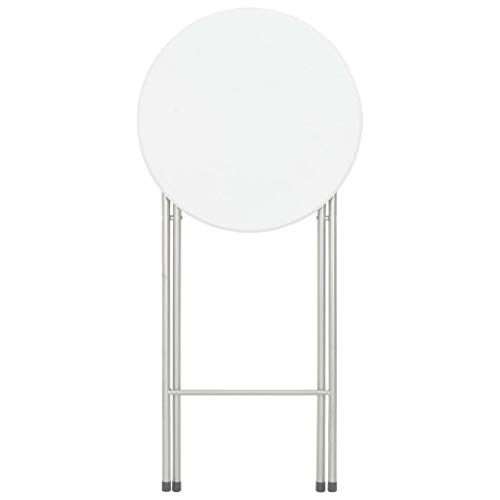 Festnight Mesa de Cocina Plegable Mesa Alta de Cocina MDF Mesas Redondas para Cocina Mesa Alta de Bar 60x112 cm