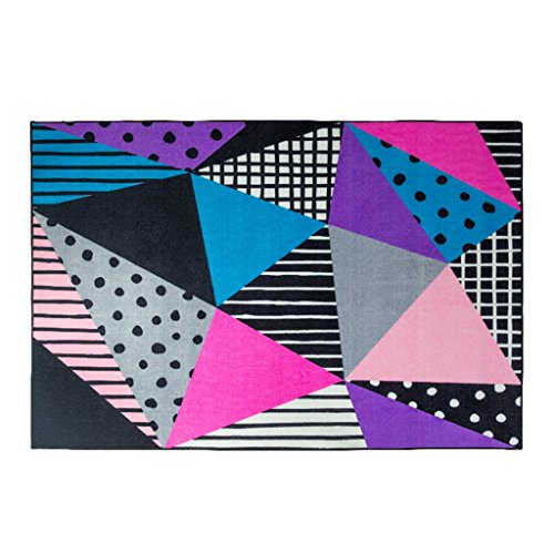 FFF8 Alfombra antideslizante para sala de estar, mesa de café, alfombra para habitación de los niños, alfombra rectangular suave para mesita de noche