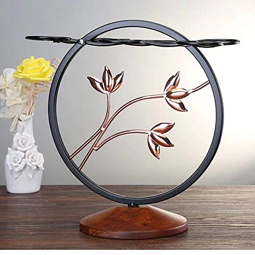 Fiamer Soporte para copas de vino, sistema de secado de aire, barra de cocina, estante de almacenamiento para escritorio, soporte de metal para exhibir copas