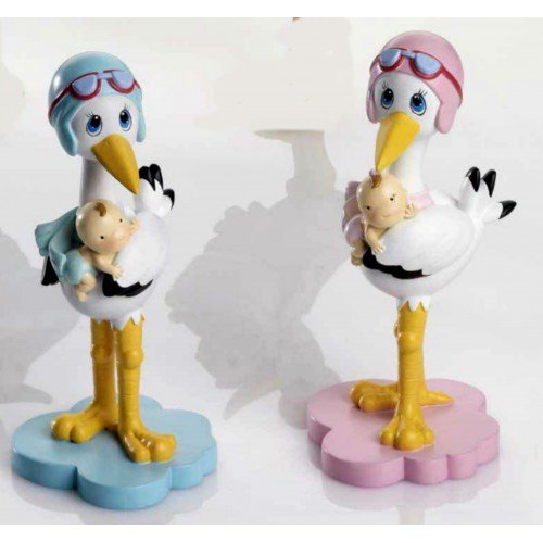 Figura bautizo niño cigüeña tarta GRABADA figuras PERSONALIZADAS