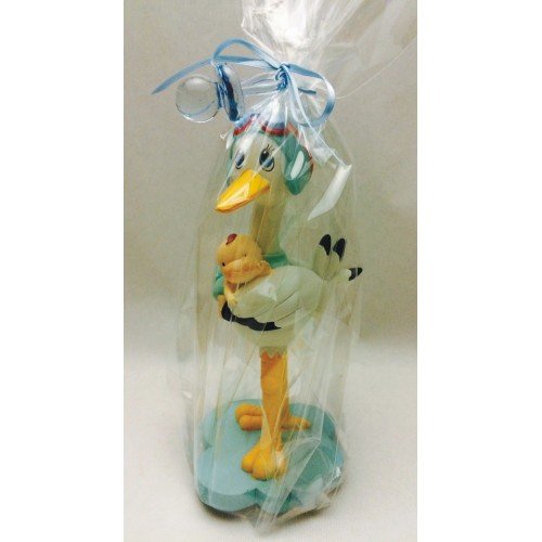 Figura bautizo niño cigüeña tarta GRABADA figuras PERSONALIZADAS